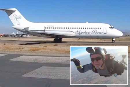 Skydiver is found dead on freeway after ‘midair collision’ with another jumper over SoCal