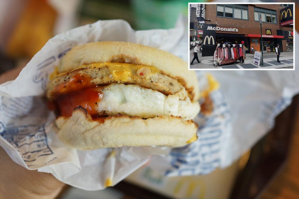 Tourist sues over ‘serious’ injuries eating McMuffin ‘wholly unfit for human consumption’ at NYC McDonald’s
