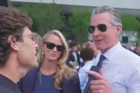 Jennifer Siebel Newsom dodges question on DOJ probe at Obama event