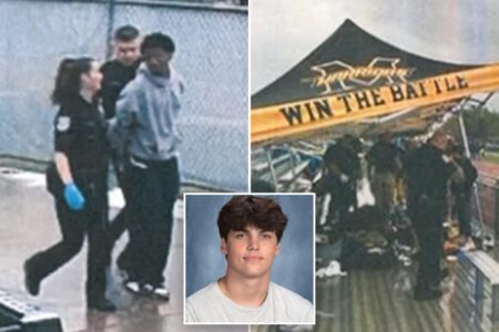 Austin Metcalf’s coach heard pleading ‘stay with me’ in frenzied 911 call moments after Karmelo Anthony’s attack