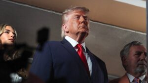 Trump questions no-call after Victor Wembanyama sends Jalen Brunson to floor in Game 3