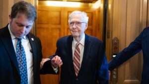 Sen Mitch McConnell hospitalized, ‘receiving excellent care,’ his office says