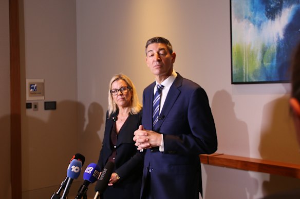WA Liberal leader Basil Zempilas and deputy leader Libby Mettam.