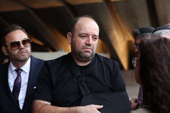 Ahmed al Ahmed arriving at the Sydney Opera House in January on a national day of mourning for victims of the Bondi Beach attack.