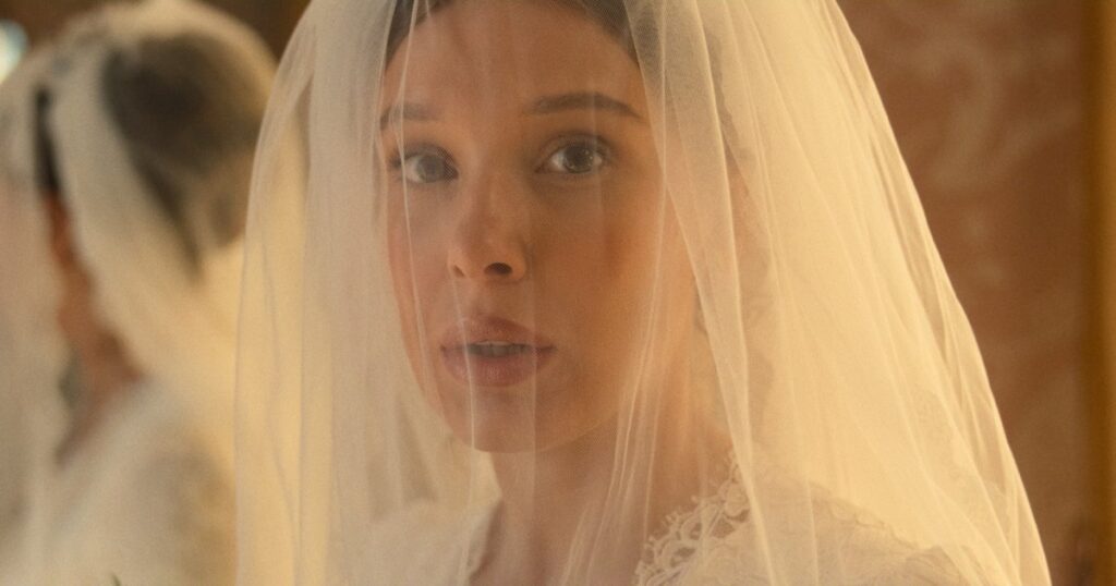 Millie Bobby Brown’s Elaborate Wedding Gowns Take Center Stage in ‘Enola Holmes 3’ Trailer