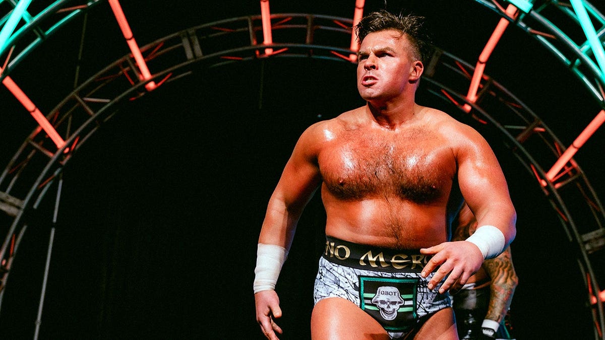 Joe Coffey walks through the portal