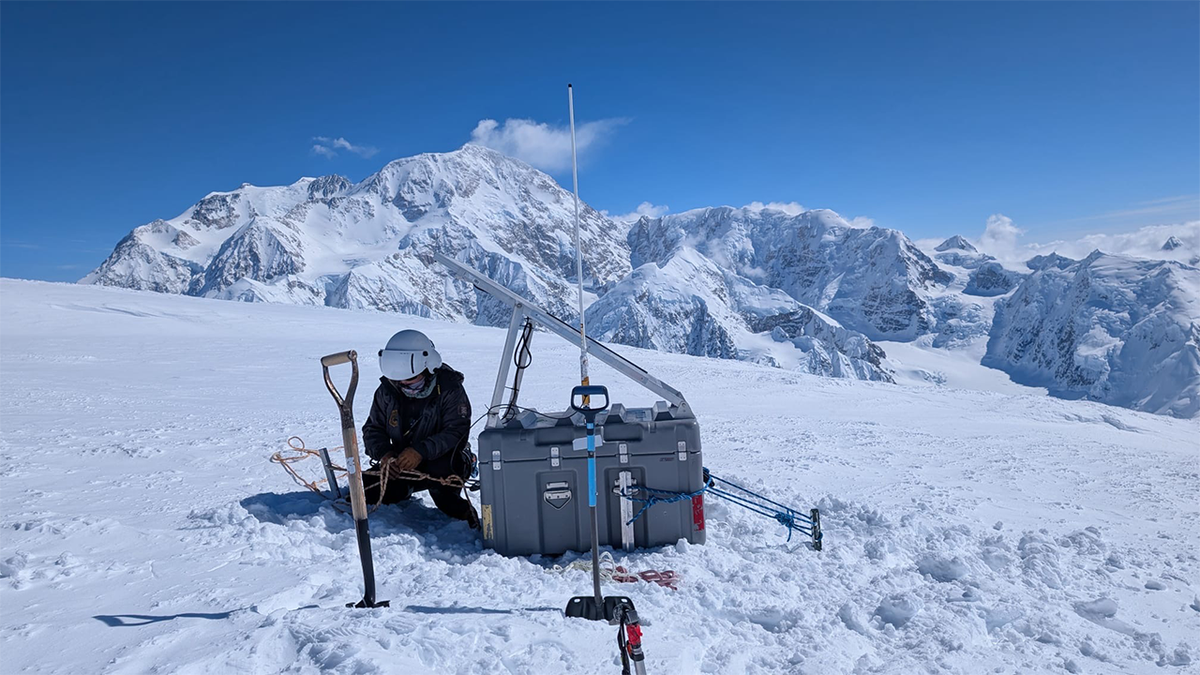 Ranger Chrissie Oken on Mt. McKinley