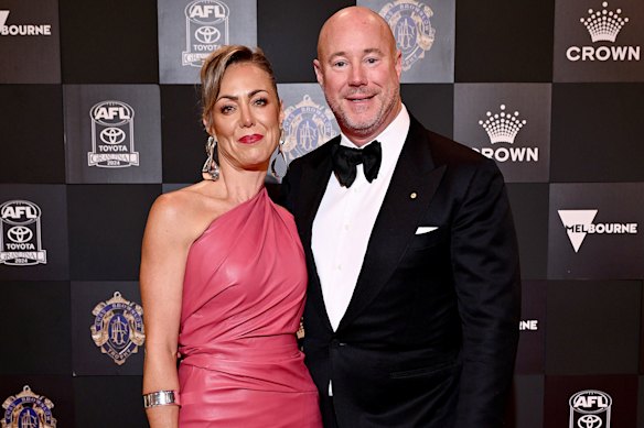 Cate and Luke Sayers in September 2024, three months before the photo scandal erupted.