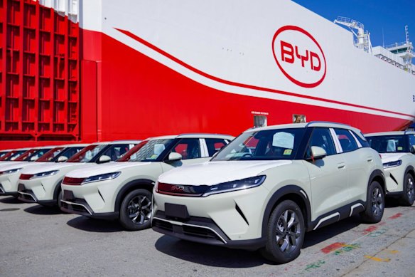 The BYD Zhengzhou has brought almost 5,000 new EVs to Australia.