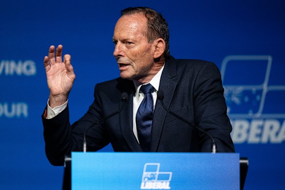 Tony Abbott was elected as the Liberal Party’s federal president.