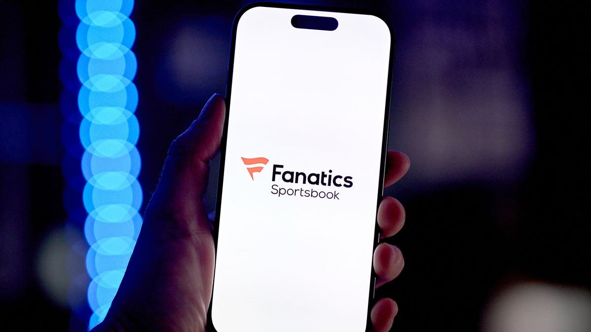 Fanatics Sportsbook logo displayed on a smartphone screen.