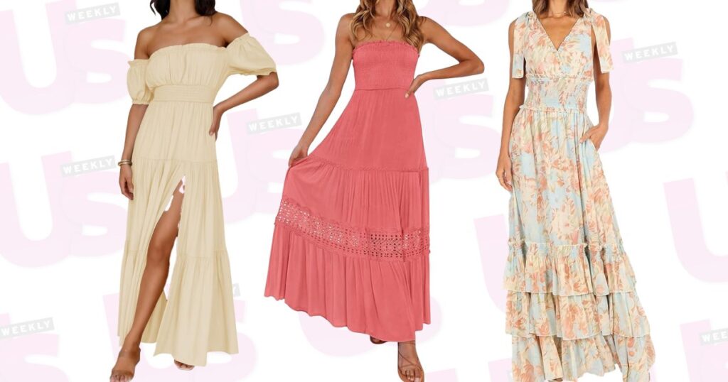 These 17 Smocked Maxi Dresses Cleverly Conceal Bloat — And No One Would Guess Prices Start at $14