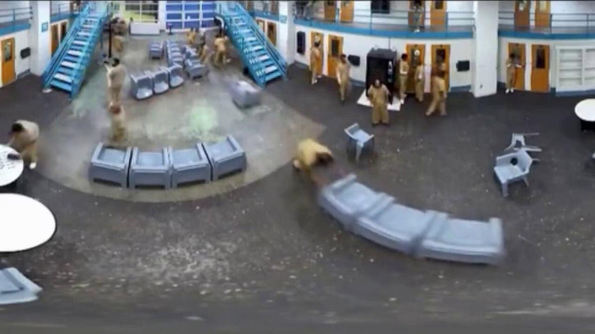 St. Louis County jail inmates seen from a security camera.