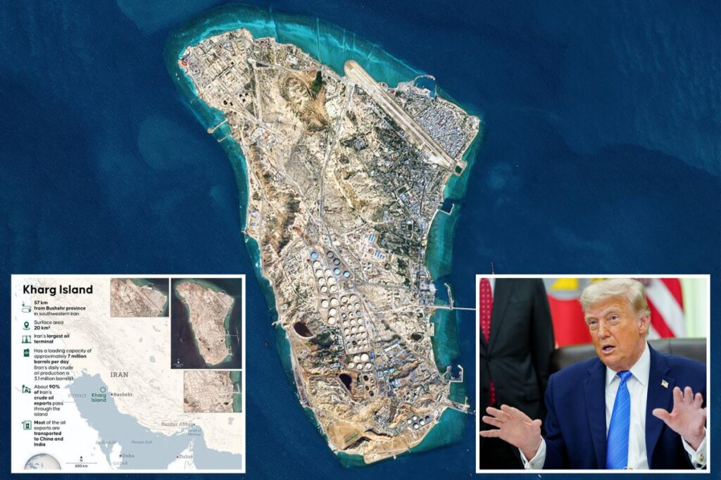 Trump says US ‘will be taking Kharg Island’ oil export hub, vows to hit Iran ‘very hard tonight’