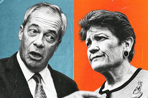 Nigel Farage and Pauline Hanson