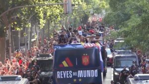More than a million fans pack the streets of Madrid