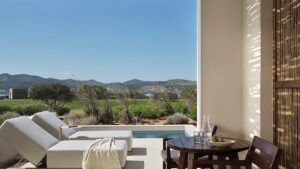 Boutique hotel with pools and Jacuzzis for every room opens in Paros