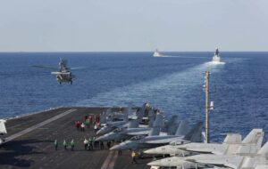 One crew member missing after US Navy helicopter makes emergency landing in Arabian Sea