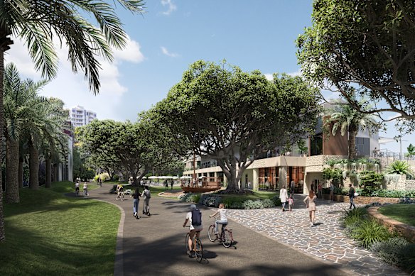 New artist impressions were released on Thursday showing the upgraded strip, with Felons Barrel Hall set to be overhauled.