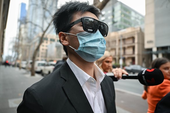 Ryan Cho outside court last August.