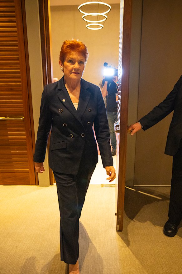 Pauline Hanson in Perth in July.