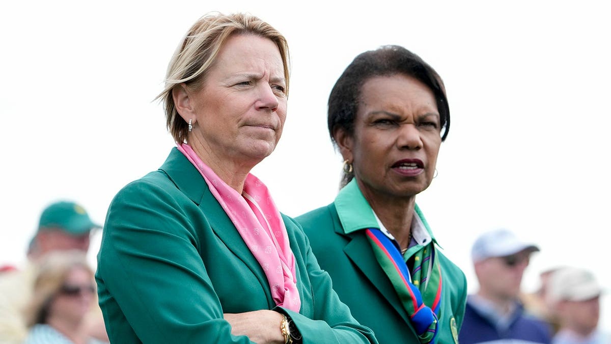 Annika Sorenstam and Condoleezza Rice
