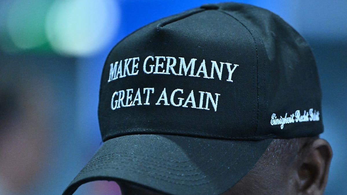 A man is wearing a