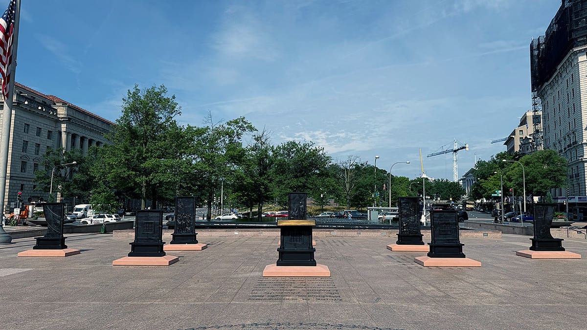 Prison Ship Martyrs memorial at Freedom Plaza.