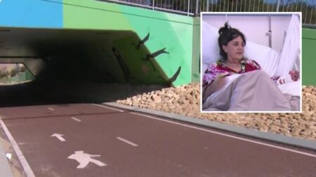 Perth grandmother in hospital after having rock thrown at her while cycling
