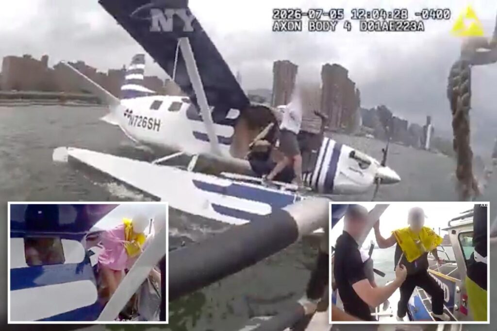 Dramatic new video reveals frantic rescue of passengers in downed seaplane on East River