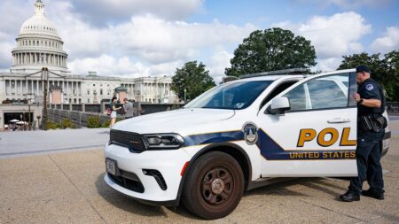 Armed man arrested at US Capitol barricade as police probe why he drove onto restricted grounds