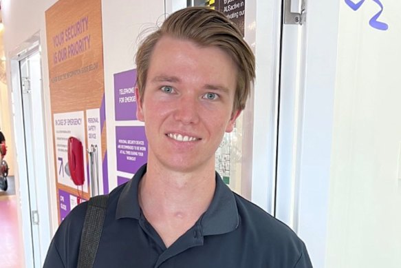Callum Howarth allegedly touched two women aged in their 80s while they were in his care at Gosford Hospital.