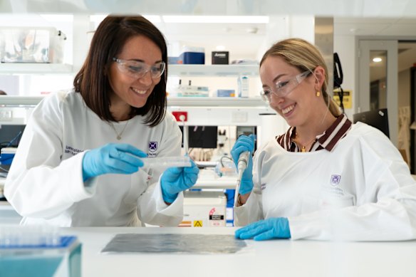 Queensland Brain Institute neuroscientist Dr Matilde Balbi is guiding Chantelle’s research project. 