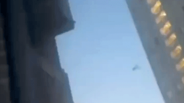 An explosion strikes a building in Domodedovo, in the Moscow region, during a large-scale Ukrainian drone attack