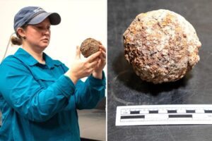 Rare cannonball emerges from ground at the Alamo, likely untouched for nearly 190 years