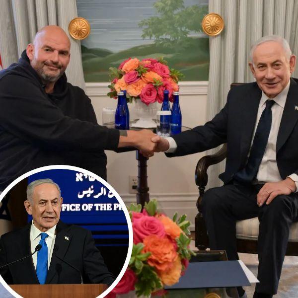 Fetterman says he’s ‘proud’ to be ‘conscience of the Democratic Party’ on Israel during Netanyahu meeting