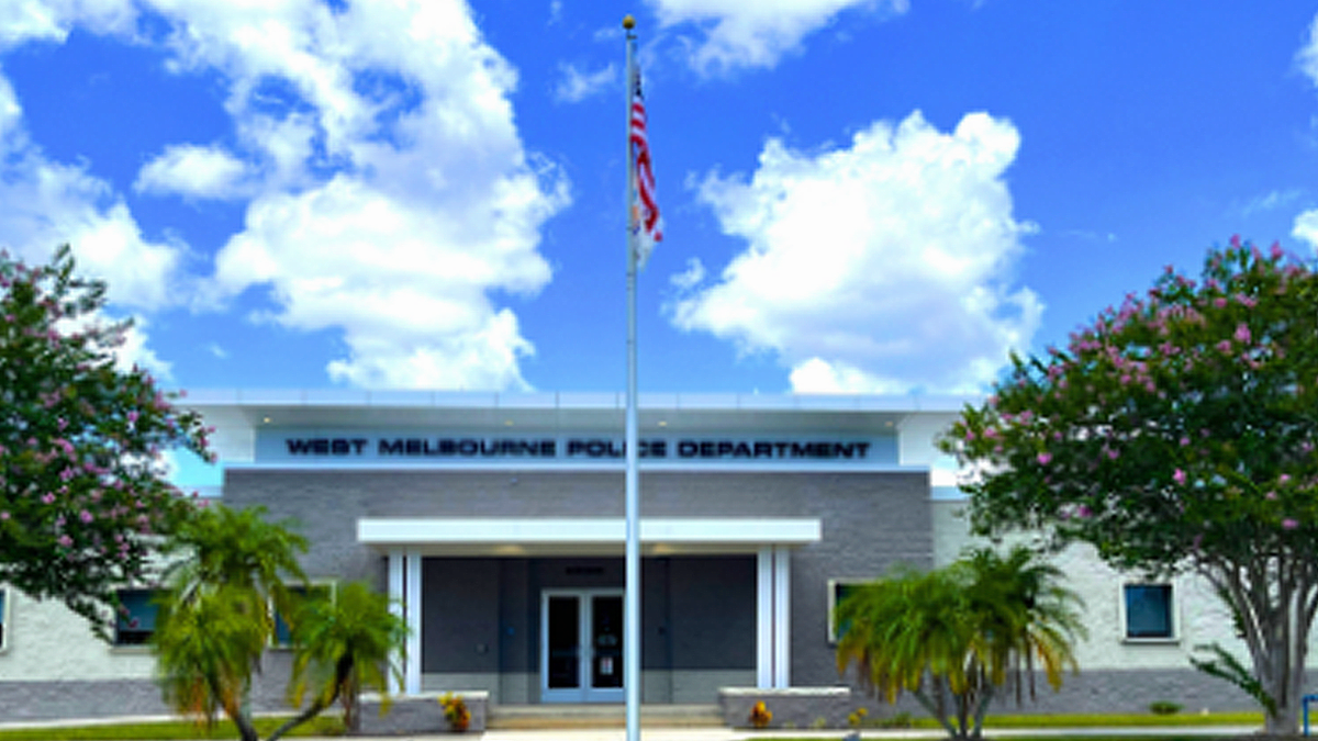 Exterior of the West Melbourne Police Department headquarters in Florida