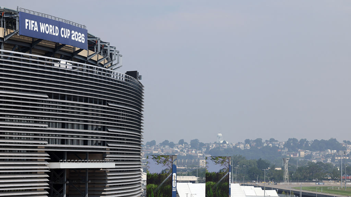The New York/New Jersey Stadium stands in East Rutherford.