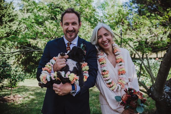 Paul and Fern during their wedding in 2020. 