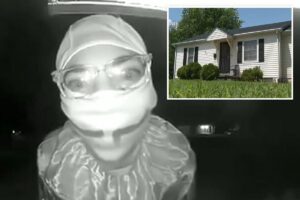 Crazy-eyed teen dressed as evil clown arrested for murder – after terrorizing neighbors: ‘I’ve been looking for you’