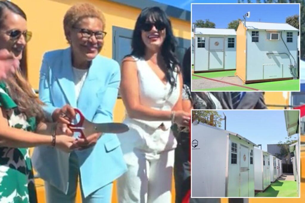 Inside LA’s colorful new ‘mini city’ for homeless Angelenos