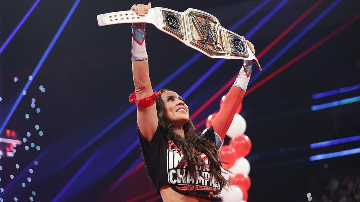 Chelsea Green makes her entrance during SmackDown at Xfinity Mobile Arena.