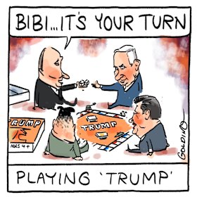 Age cartoonist Matt Golding won for his work “Playing Trump”.