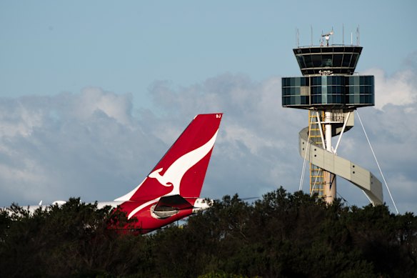 Qantas says the two flights were cleared by air traffic control.