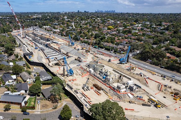 Victoria’s North East Link road project is expected to open in 2028.