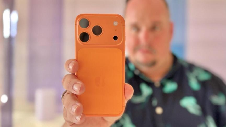iPhone 17 Pro Max being held