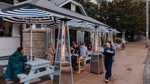 The Boathouse restaurant overlooking Shelly Beach in Manly.