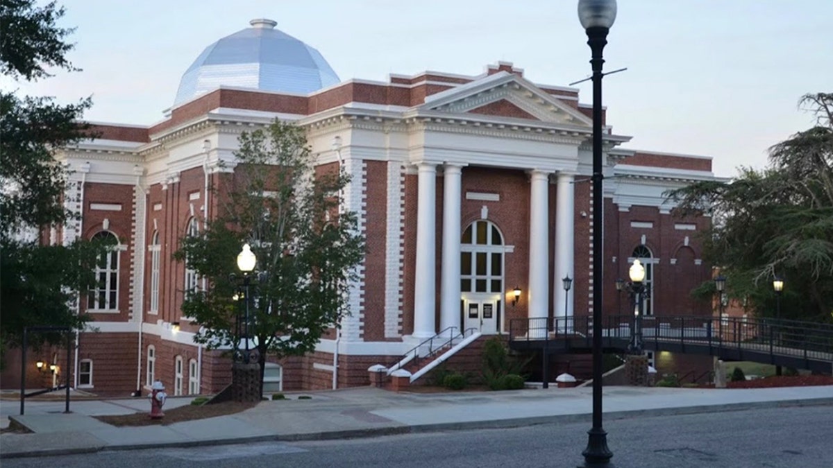 the main building at Tuskegee University in Alabama