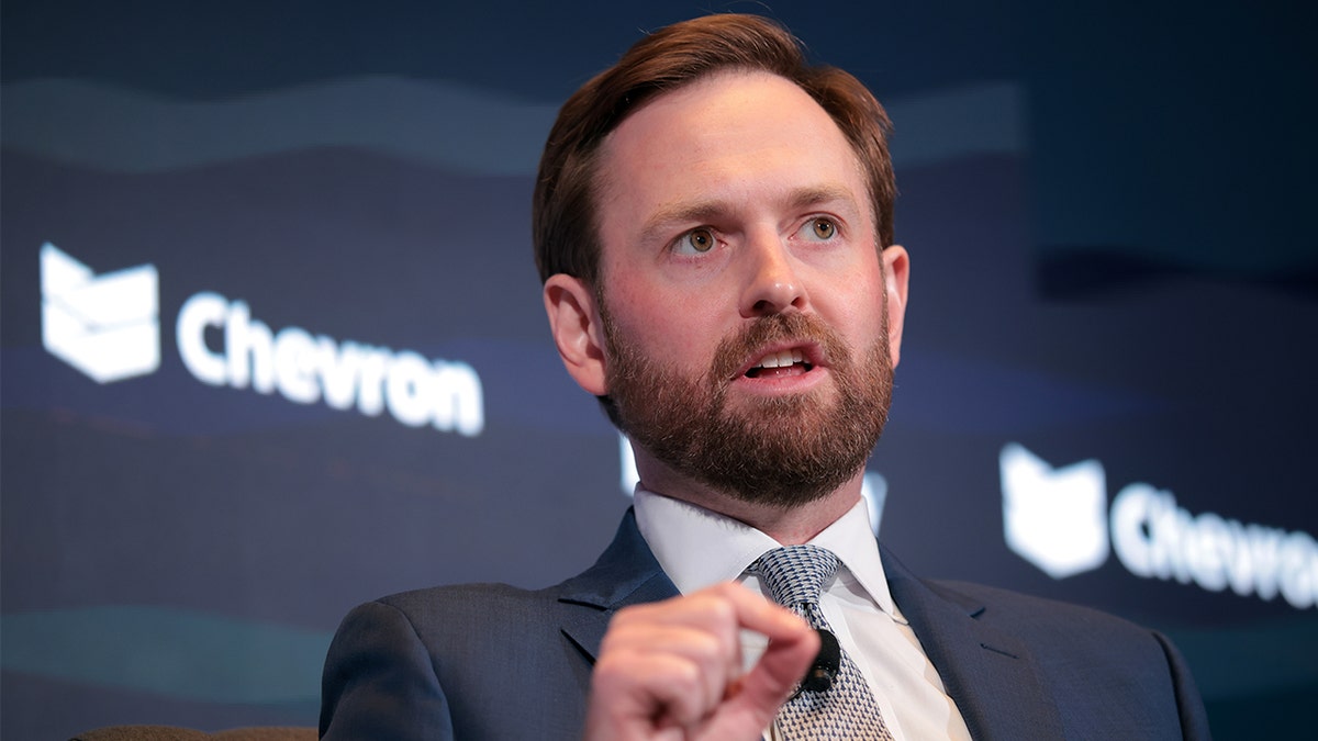 Andrew Ferguson speaks at event