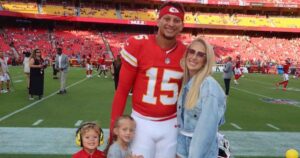 Brittany Mahomes Makes Double Denim Look Casually Chic at Husband Patrick’s Preseason Game
